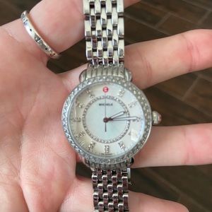 Michele Sidney Classic Diamond Watch 33mm